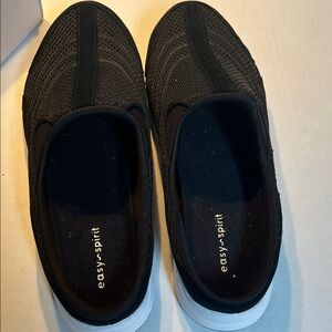 Easy Spirit Black Mesh Slip-On Sneakers